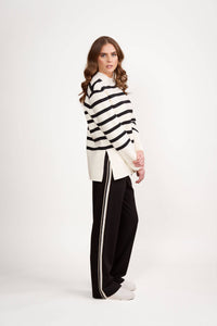 Relaxed Sweater - Off White/Black