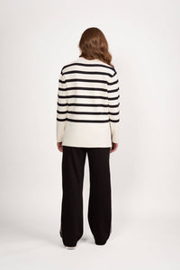 Relaxed Sweater - Off White/Black