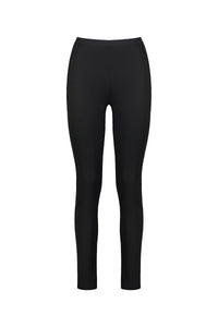 Vassalli Origin Pull On - Black: Full-length, skinny-fit leggings shown front-facing on a white background. Features a smooth waistband, no visible logos or patterns, and stretch fabric for all-day comfort.