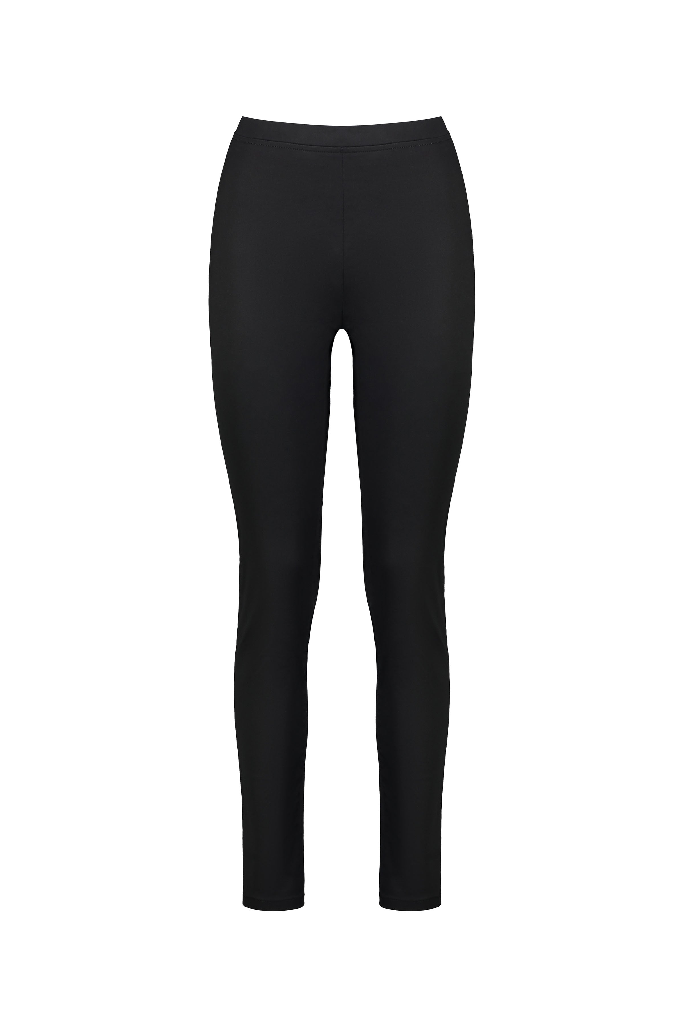 Vassalli Origin Pull On - Black: Full-length, skinny-fit leggings shown front-facing on a white background. Features a smooth waistband, no visible logos or patterns, and stretch fabric for all-day comfort.