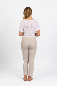 Ankle Grazer Pant - Stone