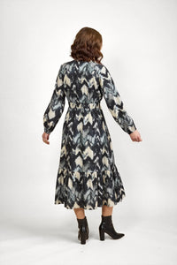 KNEWE Label women's K1057 Jolene Dress in Saint - close-up fabric detail