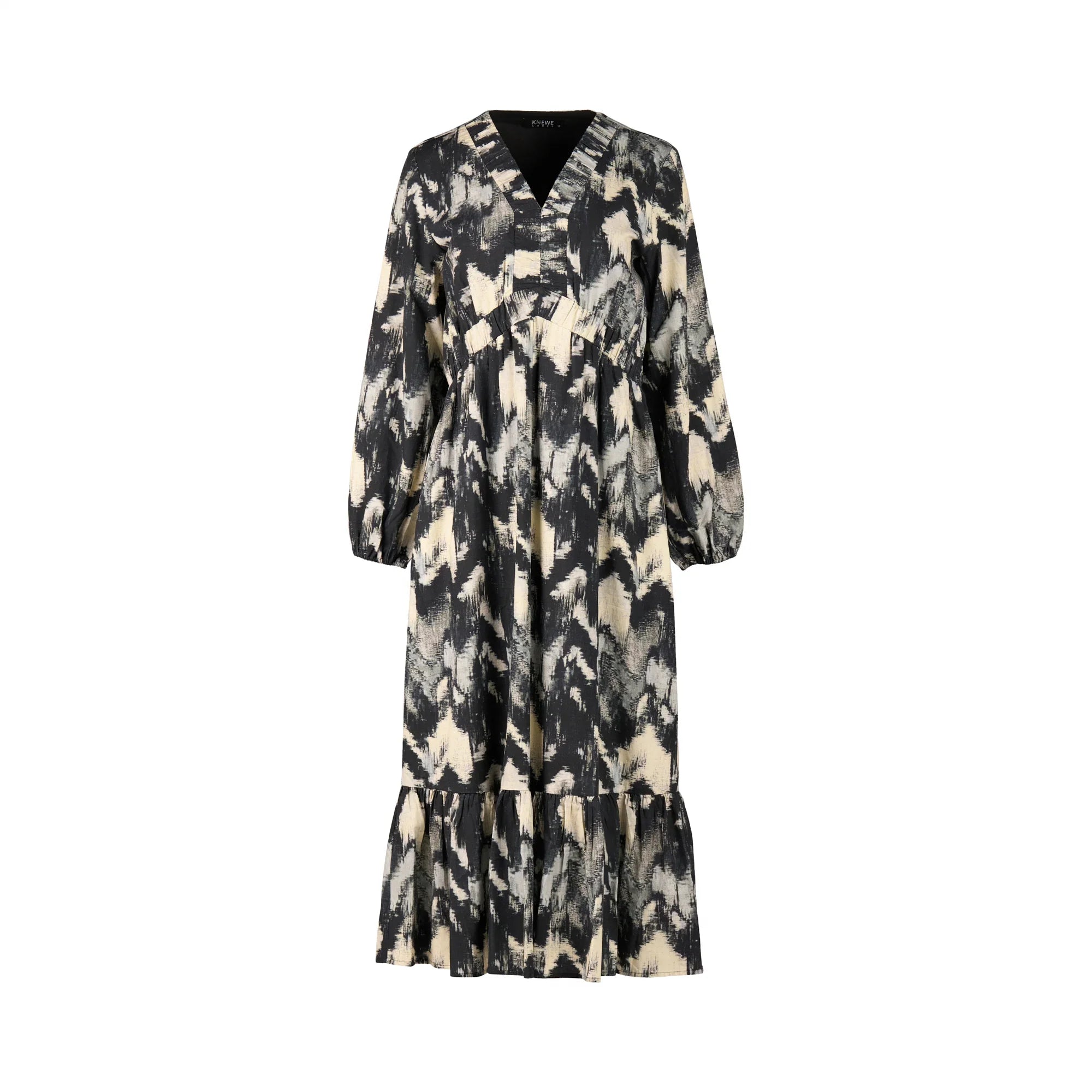 KNEWE Label women's K1057 Jolene Dress in Saint - close-up fabric detail