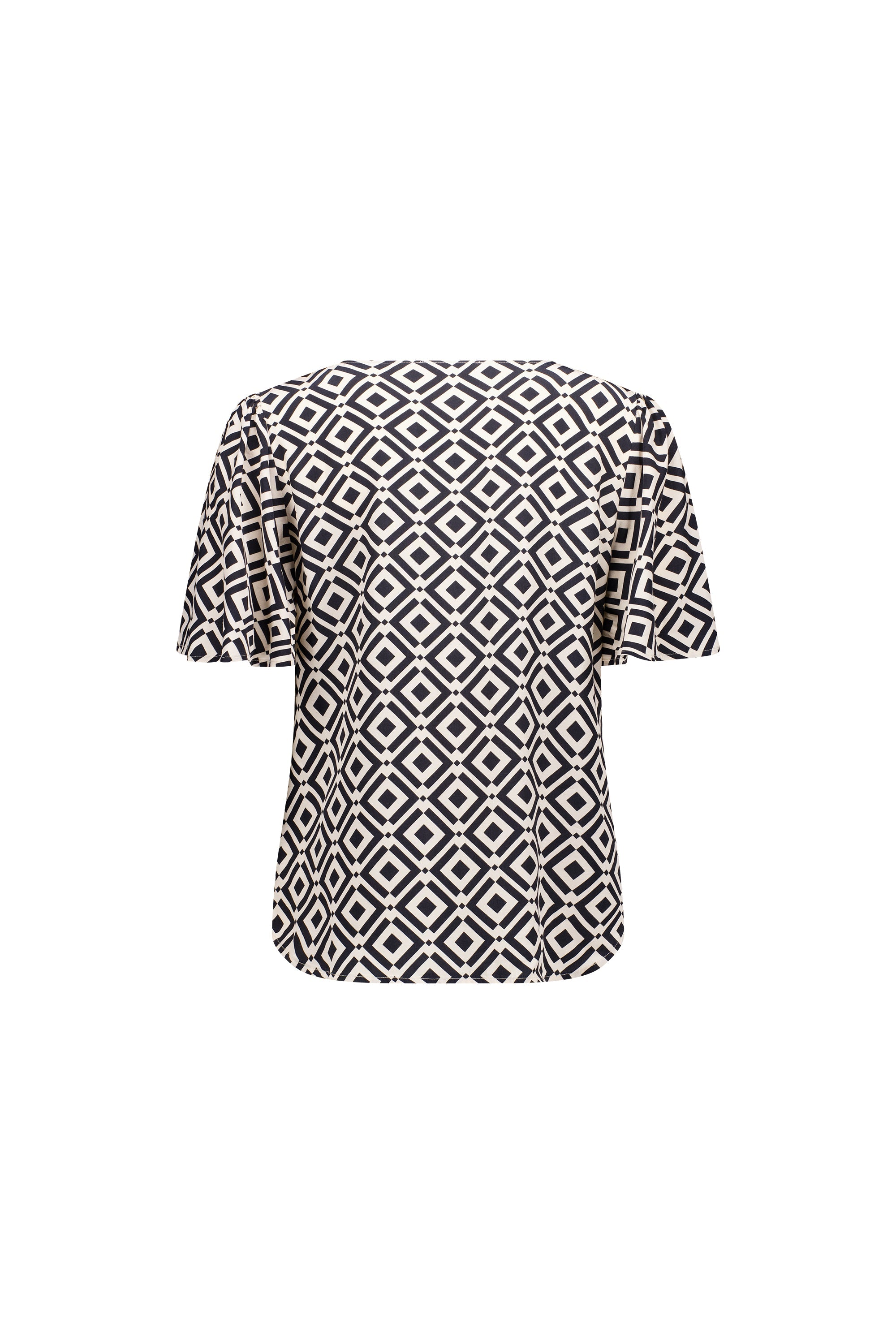 KNEWE Label women's K5077P Hour Top in Theory - close-up fabric detail