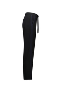 KNEWE Label women's K7060 Bowie Pant Black in Ink - close-up fabric detail