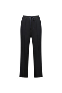 KNEWE Label women's K7060 Bowie Pant Black in Ink - close-up fabric detail