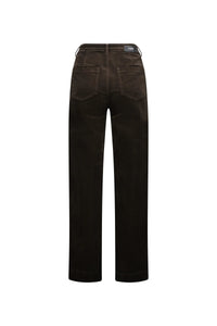 KNEWE Label women's K7089C Roxie Cord in Soot - close-up fabric detail