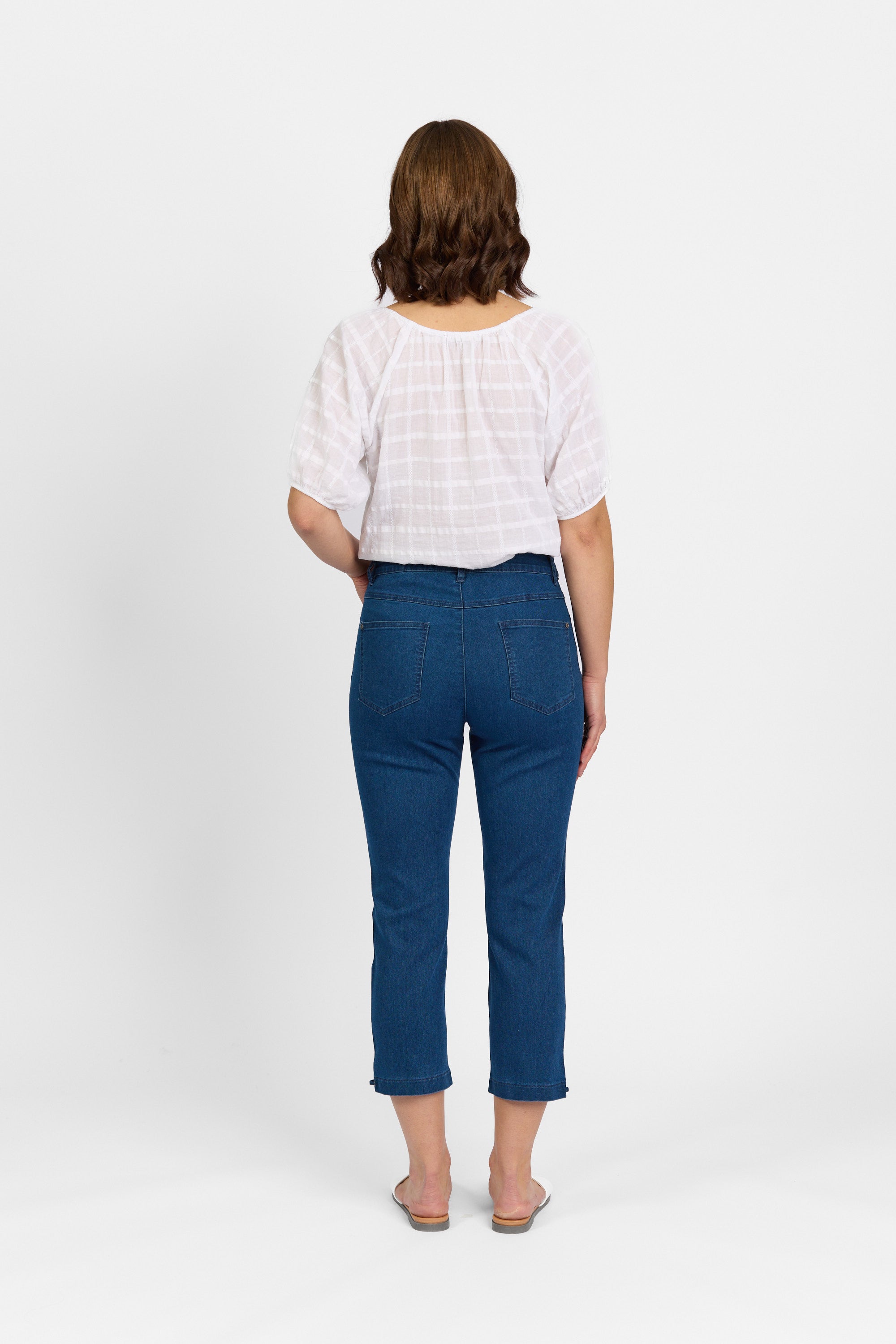 Ryder Crop Pant - Blue Wash Denim | Macjays