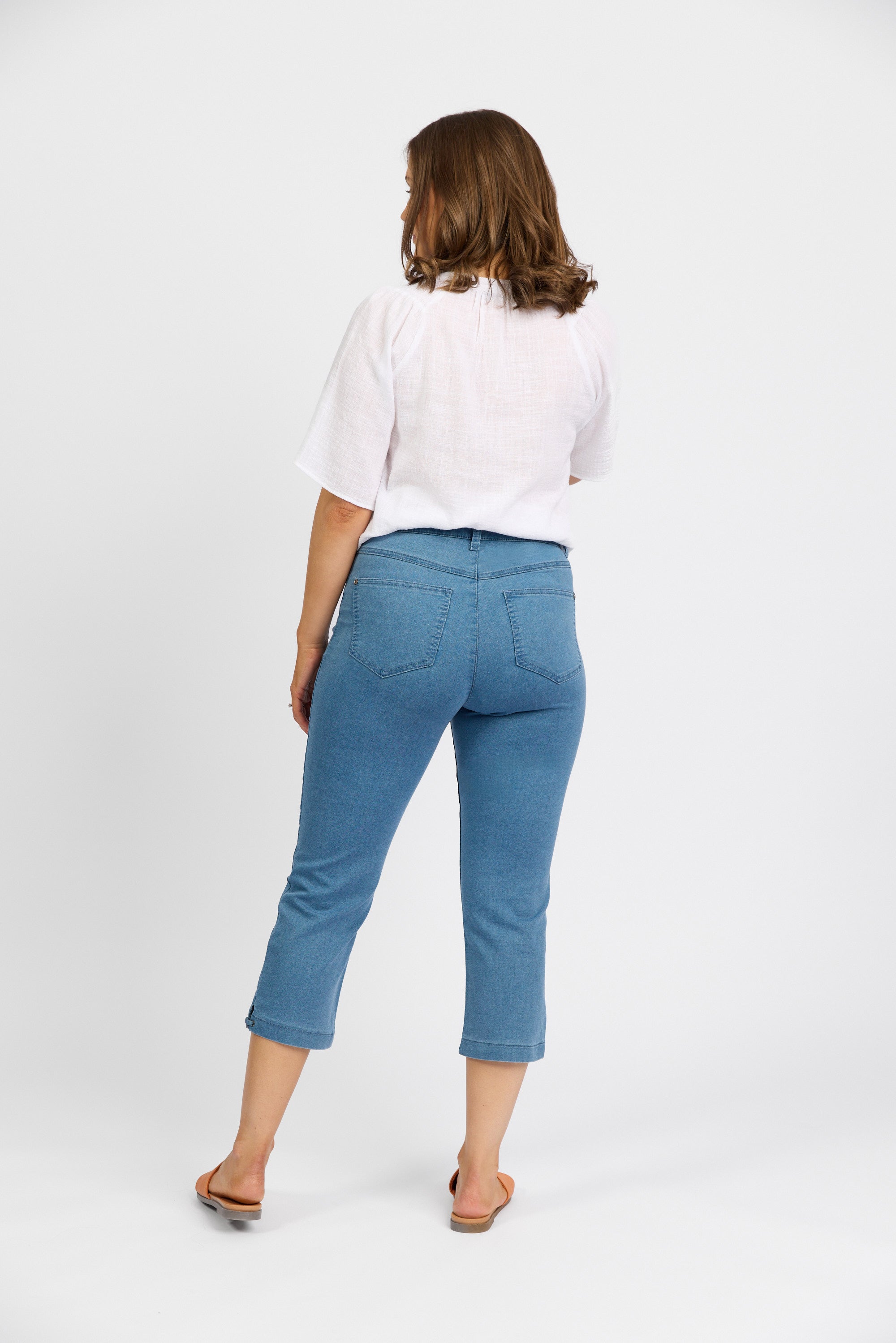 Ryder Crop Pant - Chambray Denim | Macjays