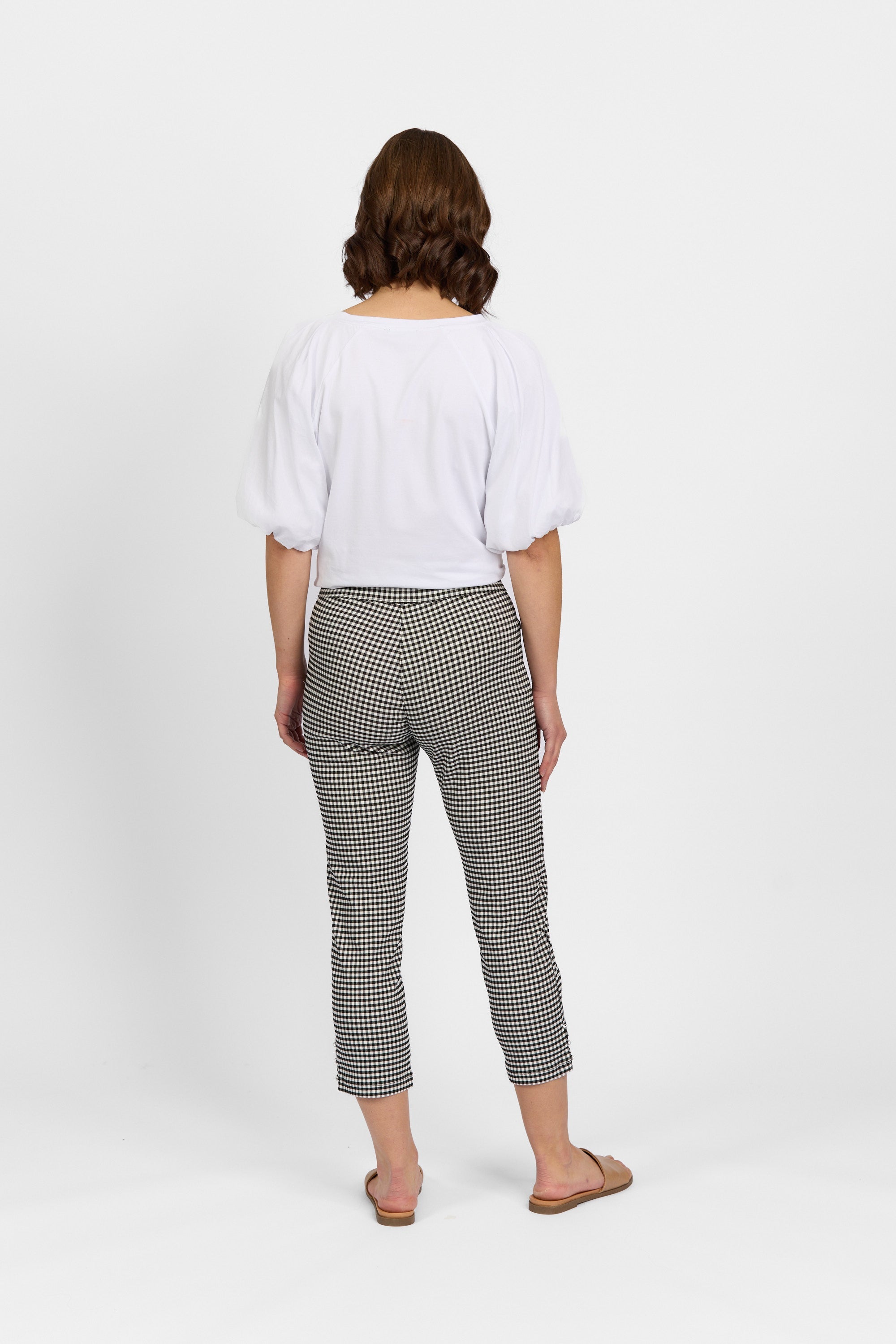 Mercy Crop in Faille - Gingham | Macjays