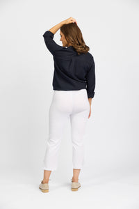 Mercy Crop in Faille - White | Macjays