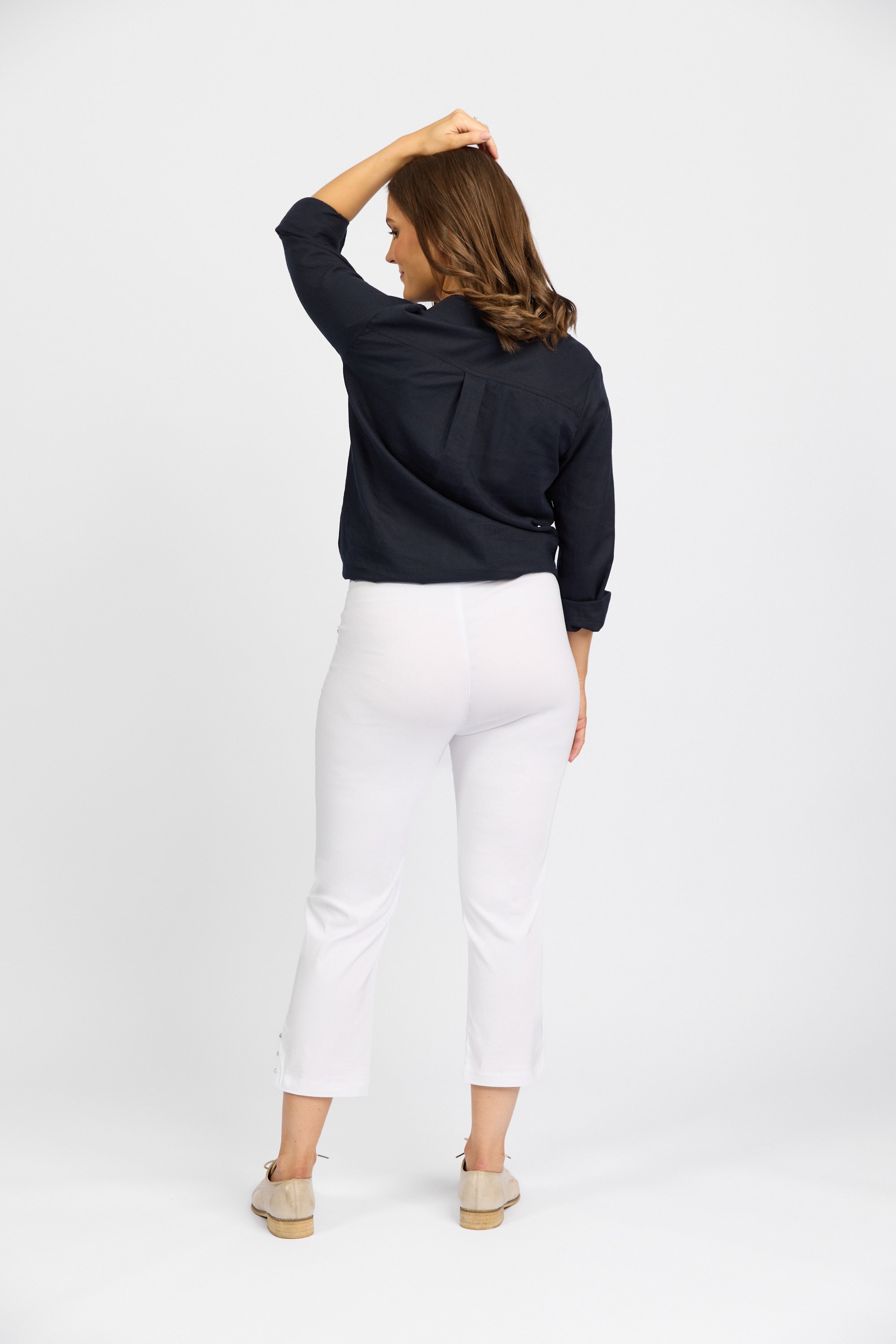 Mercy Crop in Faille - White | Macjays