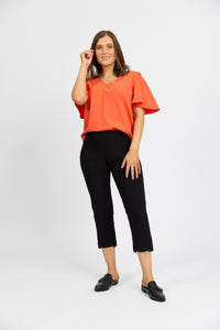 Roam Crop in Faille - Black | Macjays