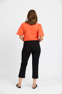 Roam Crop in Faille - Black | Macjays