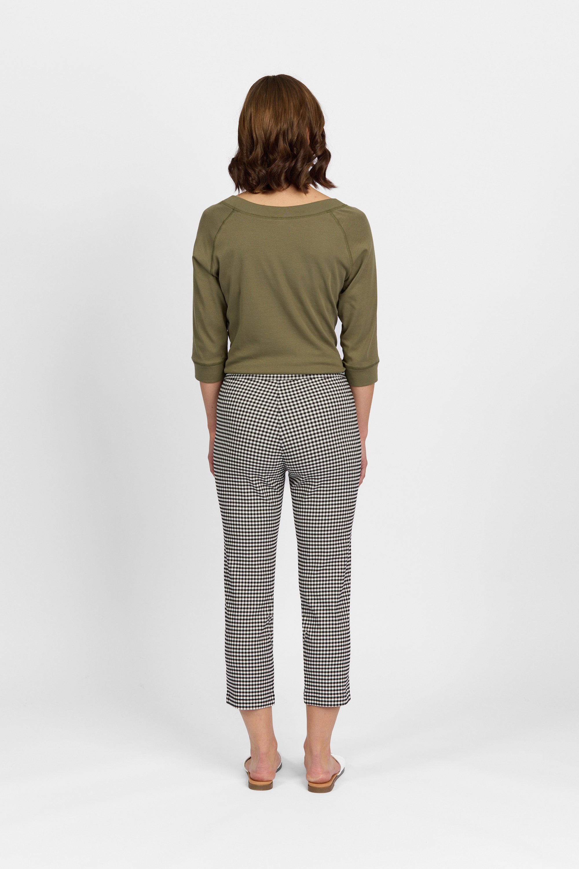 Roam Crop in Faille - Gingham | Macjays