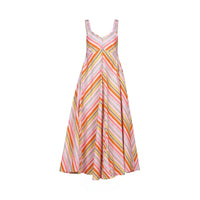KNEWE Label women's K1067 Gala Dress in Bonbon - close-up fabric detail