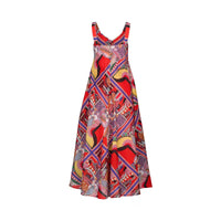 KNEWE Label women's K1067P Gala Dress in Cleopatra - close-up fabric detail