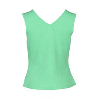 KNEWE Label women's K3060 Vista Tank in Meadow - close-up fabric detail