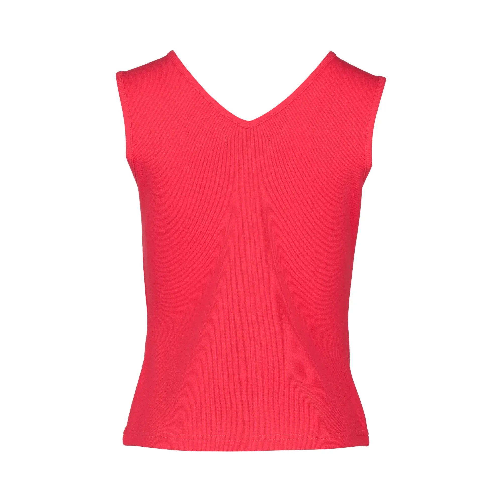 KNEWE Label women's K3060 Vista Tank in Raspberry - close-up fabric detail