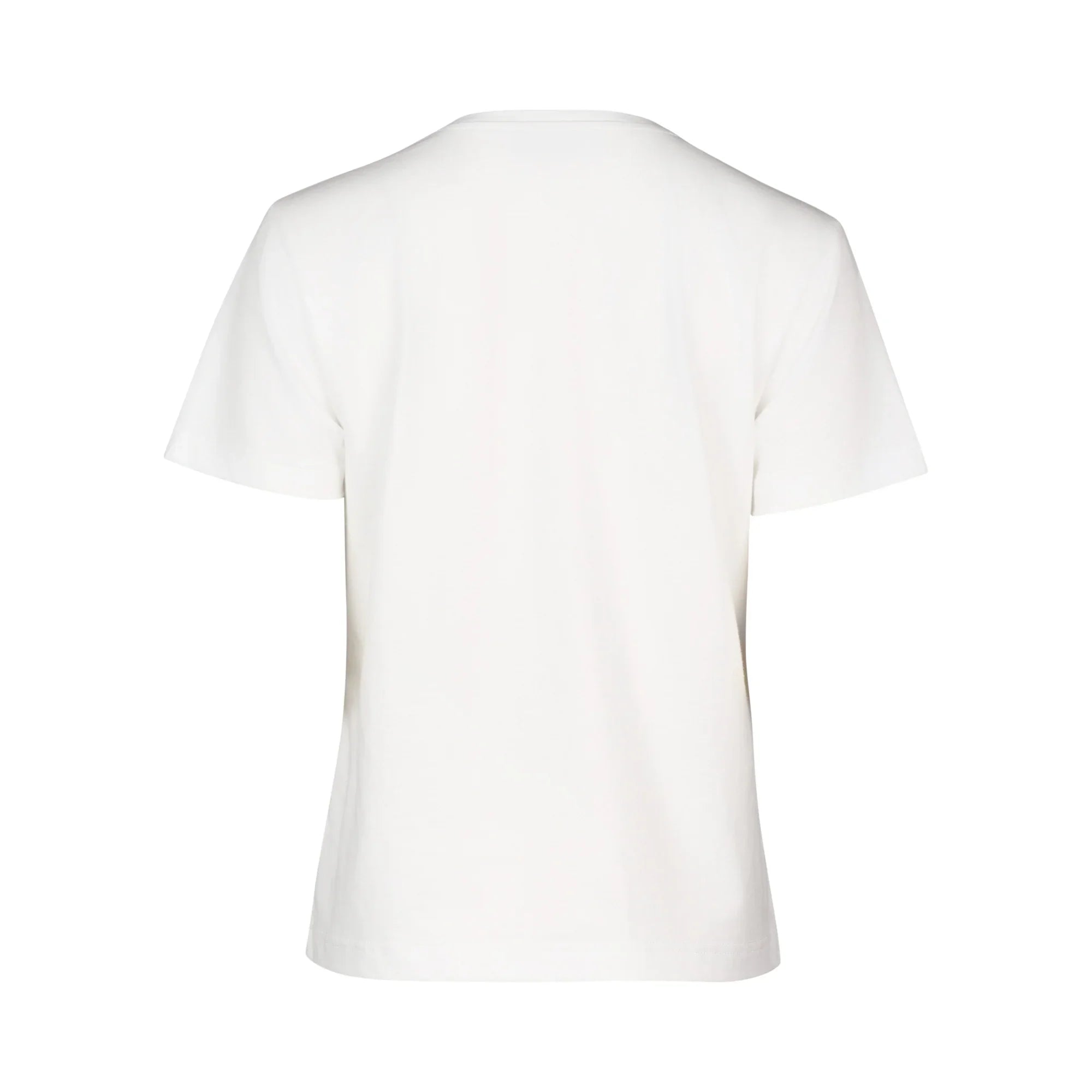 KNEWE Label women's K3061 Mila Tee Off in White - close-up fabric detail