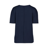 KNEWE Label women's K3063 Ultra Tee in Ink - close-up fabric detail