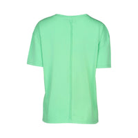 KNEWE Label women's K3063 Ultra Tee in Kermit - close-up fabric detail
