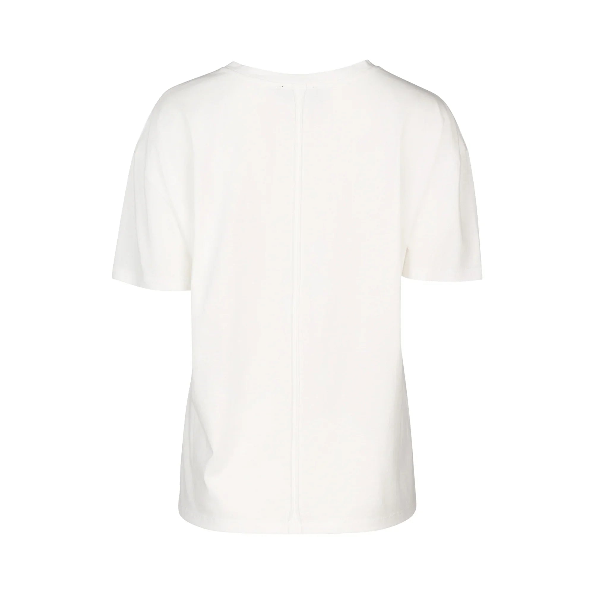 KNEWE Label women's K3063 Ultra Tee Off in White - close-up fabric detail