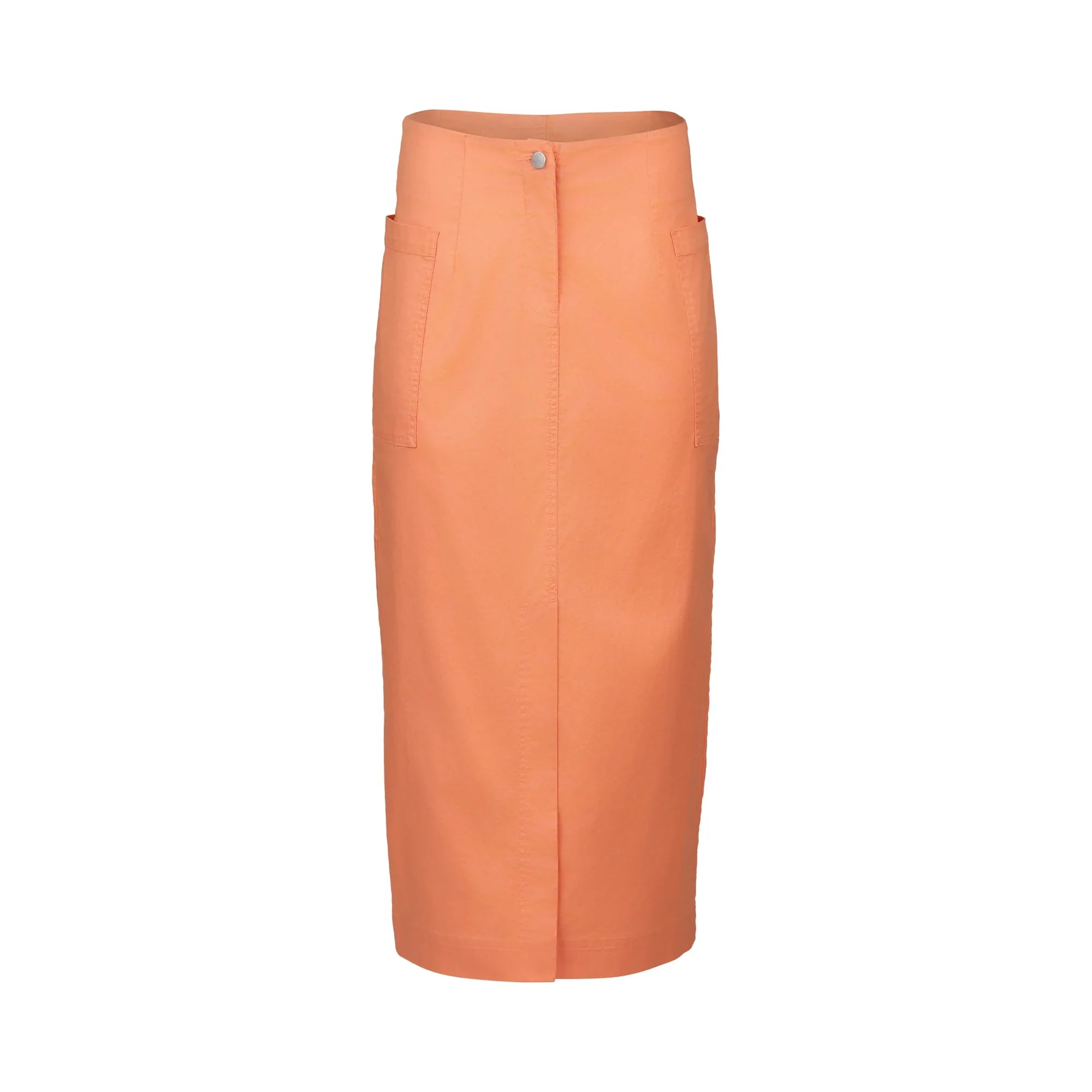 KNEWE Label women's K4041 Bay Skirt in Apricot - close-up fabric detail