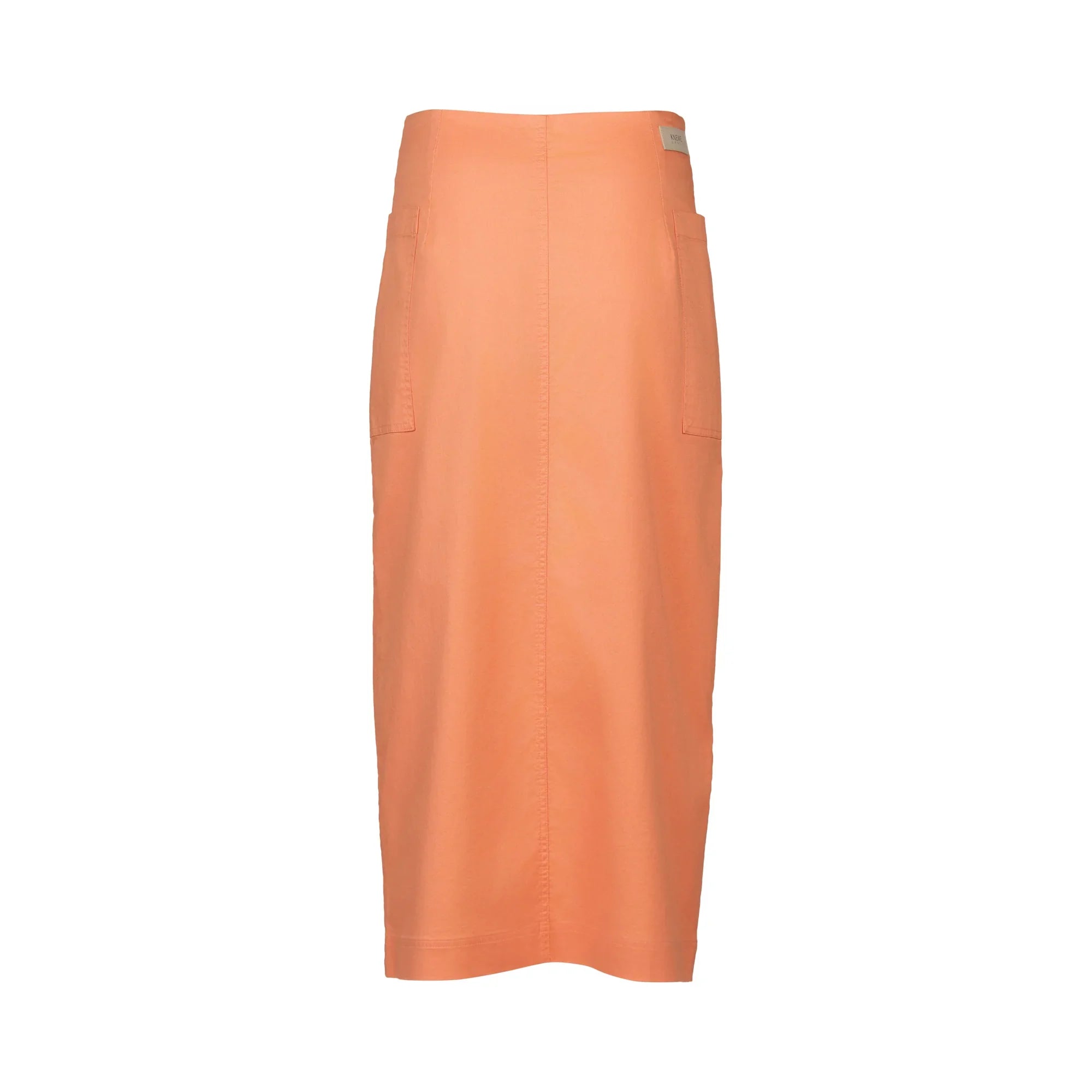 KNEWE Label women's K4041 Bay Skirt in Apricot - close-up fabric detail