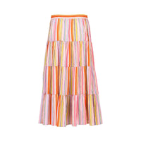 KNEWE Label women's K4042 Kaia Skirt in Bonbon - close-up fabric detail