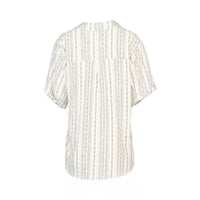 KNEWE Label women's K5079 Infinity Shirt in Stripe - close-up fabric detail
