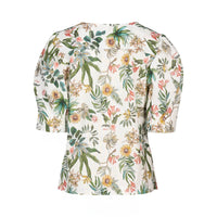 KNEWE Label women's K5082 Fizz Top in Wild - close-up fabric detail