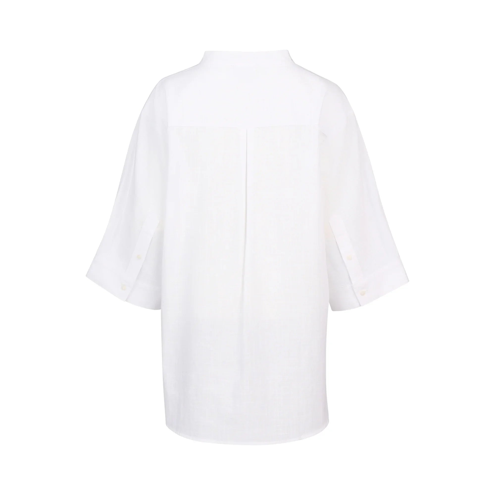 KNEWE Label women's K5101 Holiday Shirt in White - close-up fabric detail
