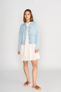 KNEWE Label women's K6038 Jagger Dj in Flowers - close-up fabric detail
