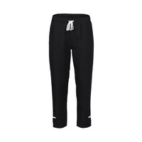KNEWE Label women's K7076 Checker Pant Black in White - close-up fabric detail