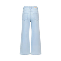 KNEWE Label women's K7105 Spin Jean Light in Wash - close-up fabric detail