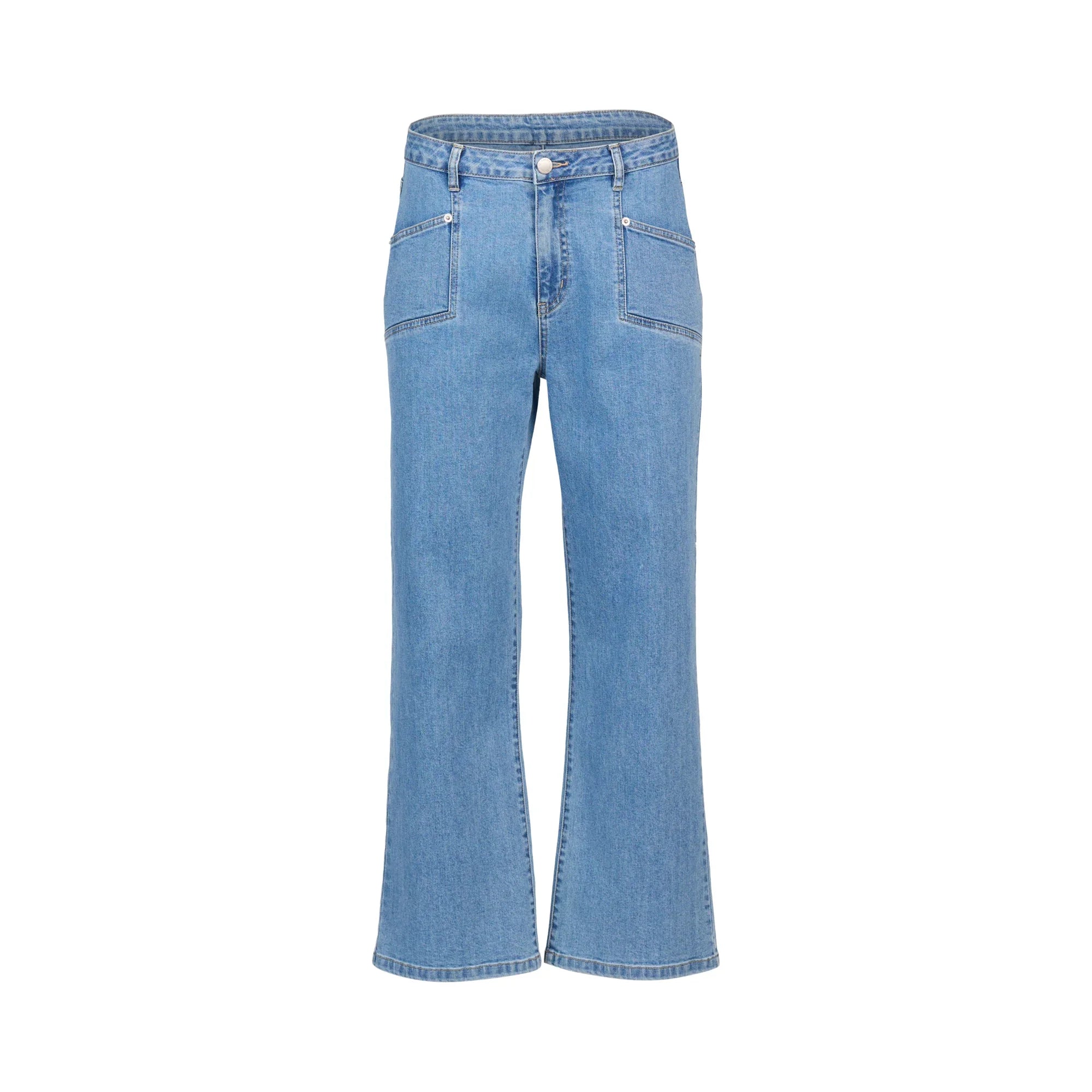 KNEWE Label women's K7109 Marlow Jean in Malibu - close-up fabric detail