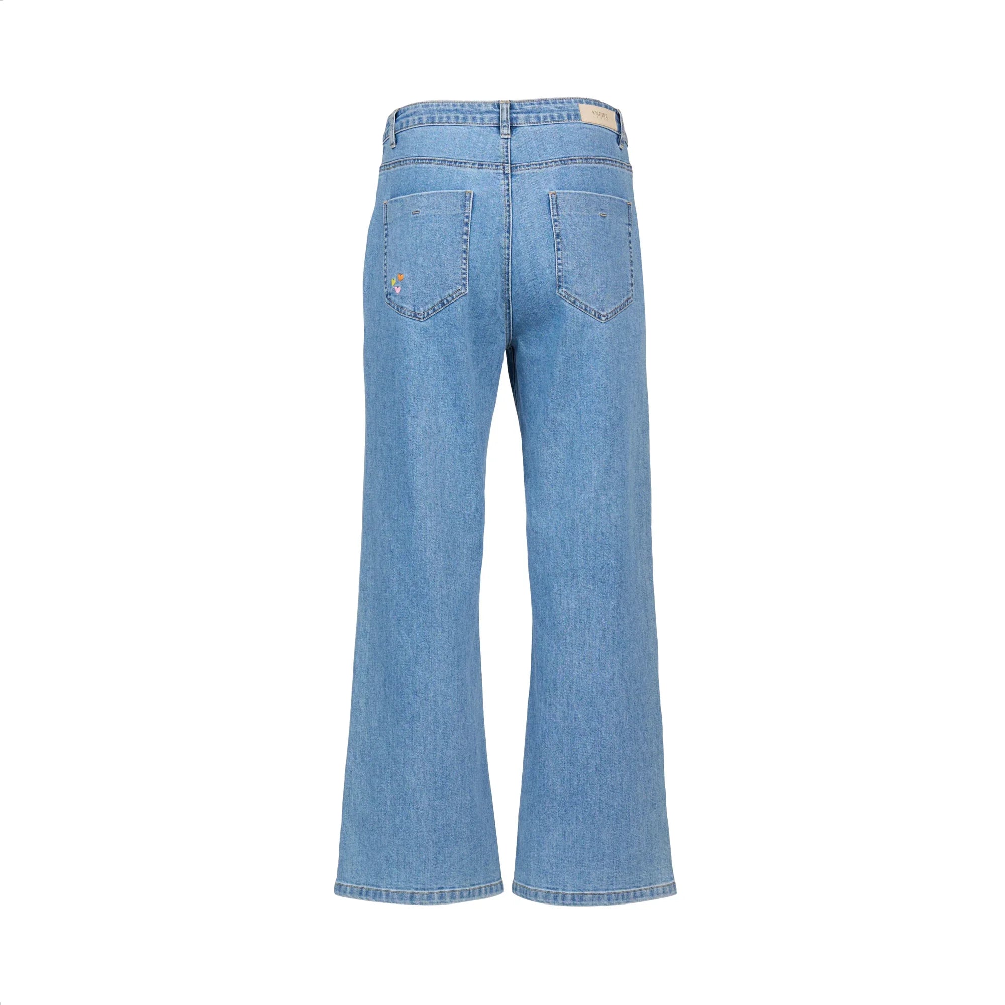 KNEWE Label women's K7109 Marlow Jean in Malibu - close-up fabric detail
