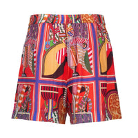 KNEWE Label women's K8013 Zephyr Short in Cleopatra - close-up fabric detail