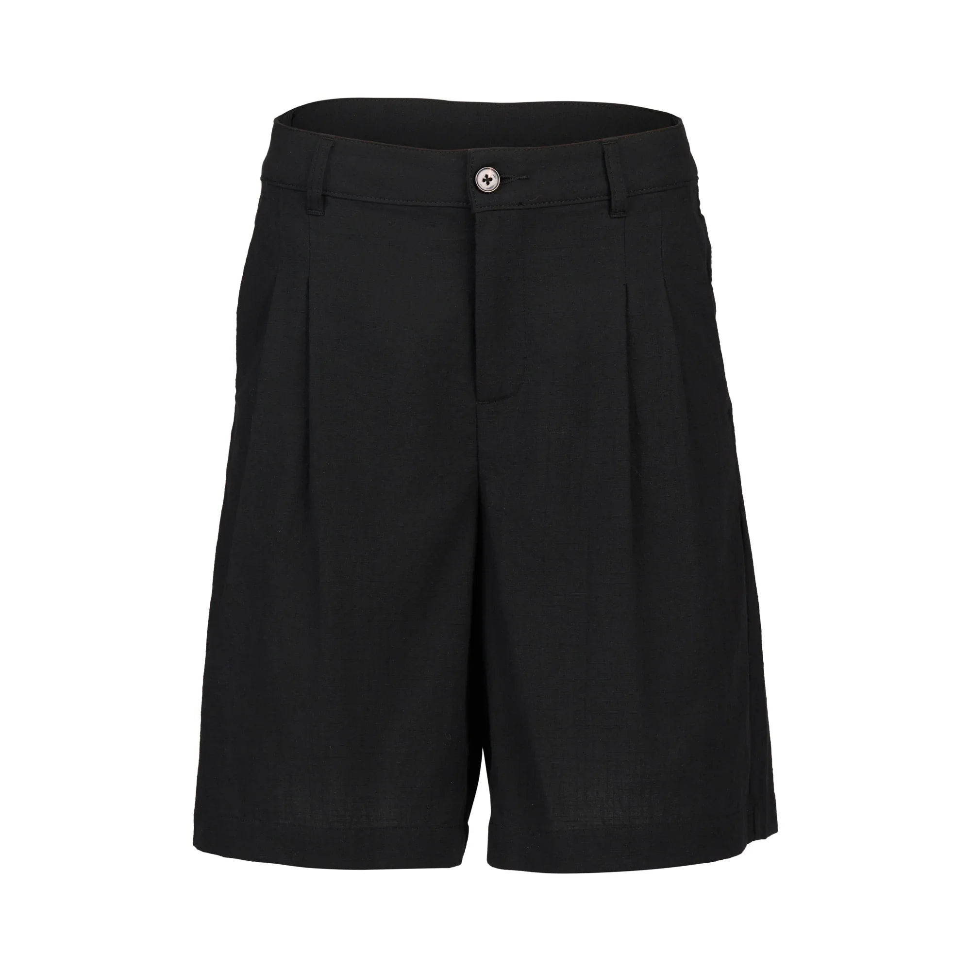 KNEWE Label women's K8015 Flynn Short in Black - close-up fabric detail