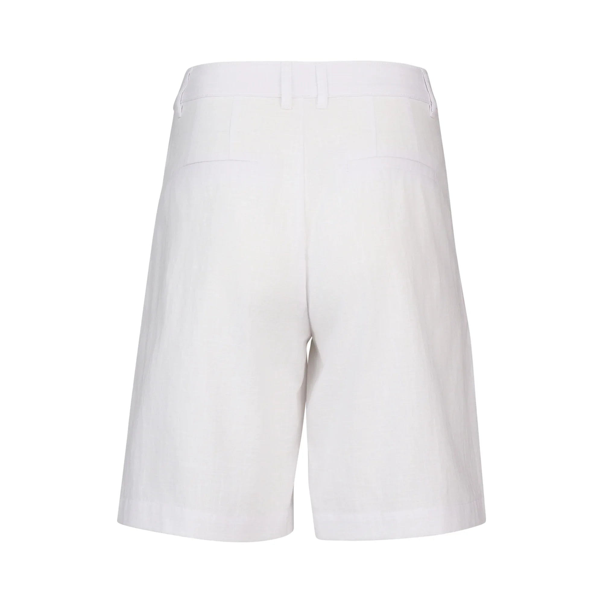 KNEWE Label women's K8015 Flynn Short in White - close-up fabric detail