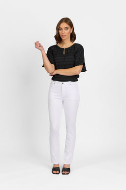 Swish Jean - White Denim | Macjays
