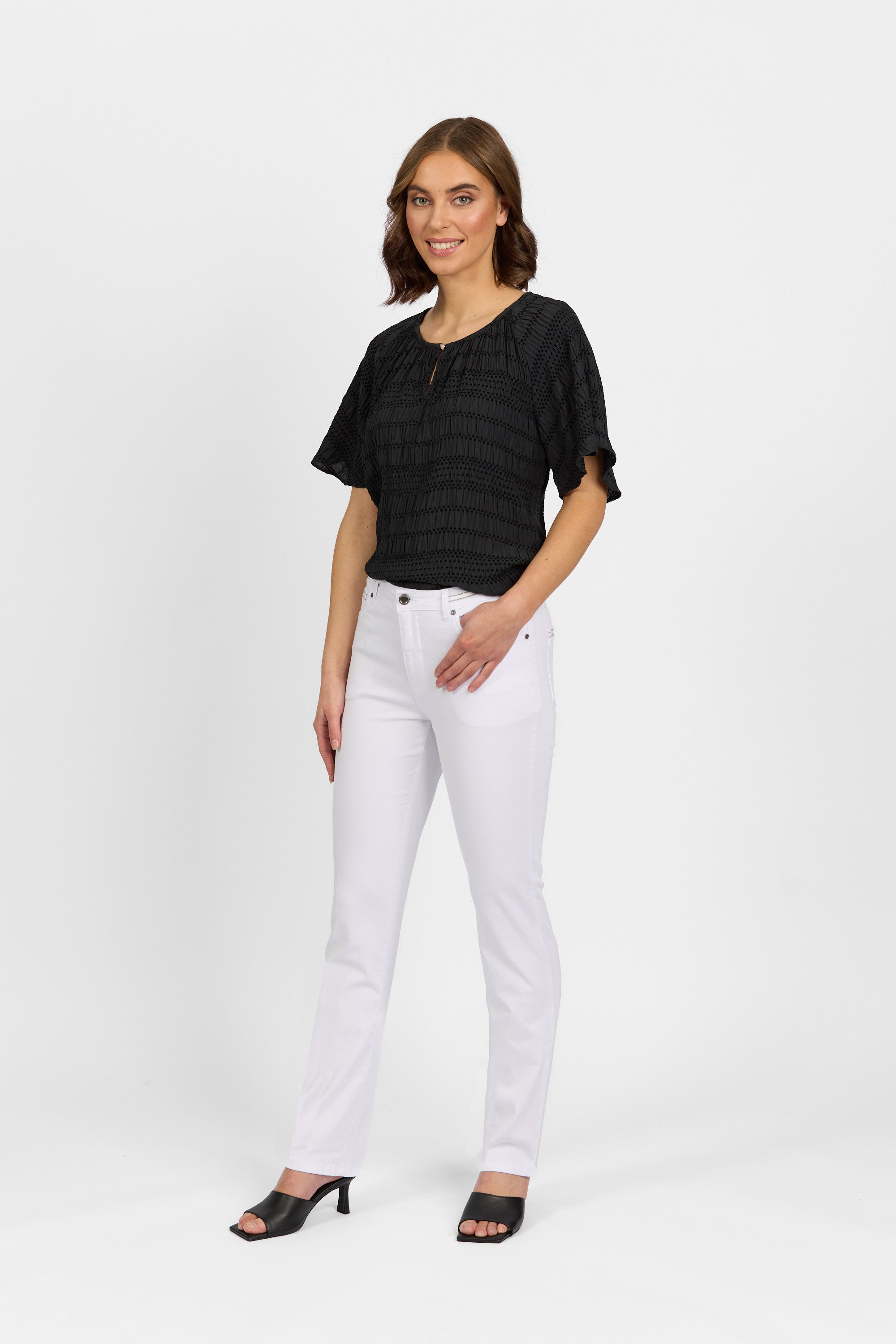 Swish Jean - White Denim | Macjays