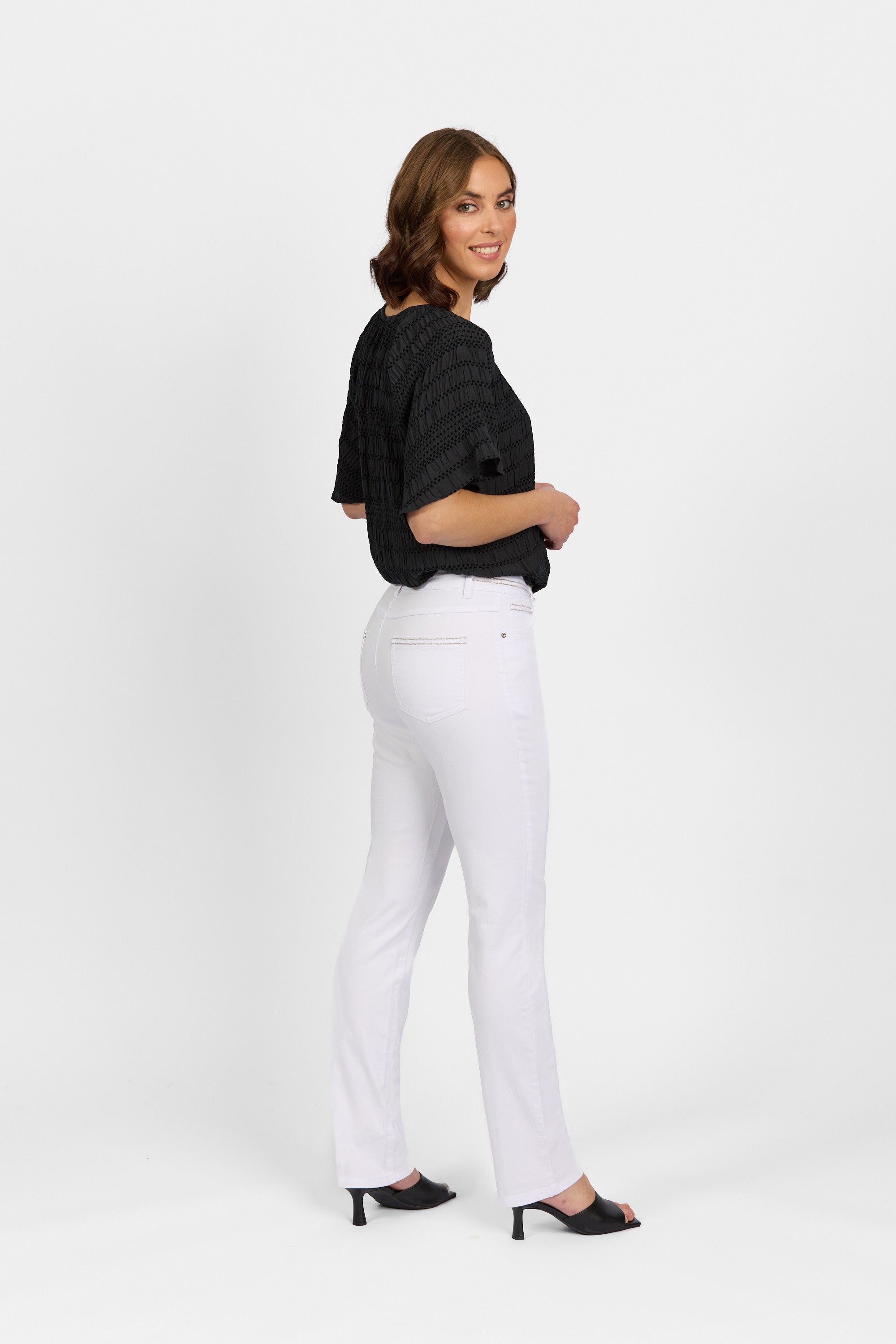Swish Jean - White Denim | Macjays
