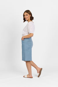 Georgia Skirt - Chambray Denim | Macjays
