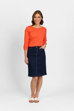 Georgia Skirt - Indigo Denim | Macjays