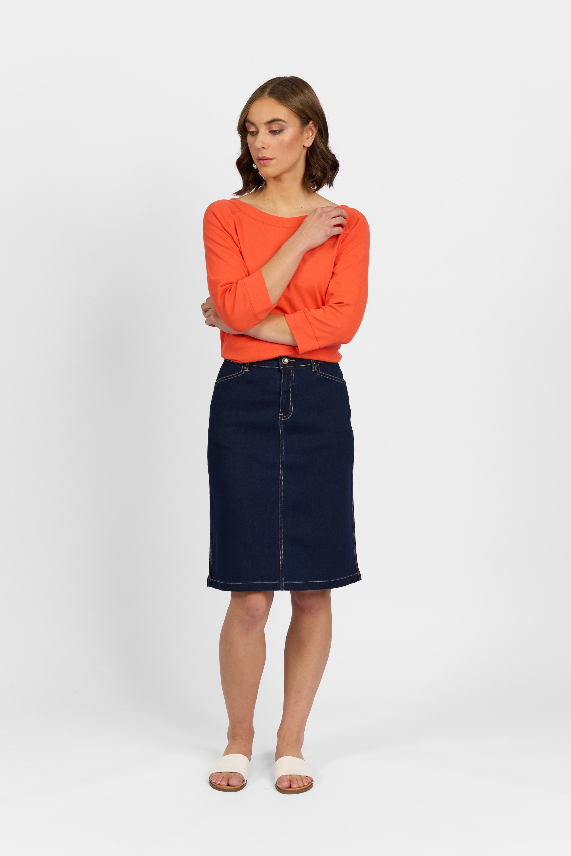 Georgia Skirt - Indigo Denim | Macjays