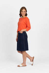 Georgia Skirt - Indigo Denim | Macjays