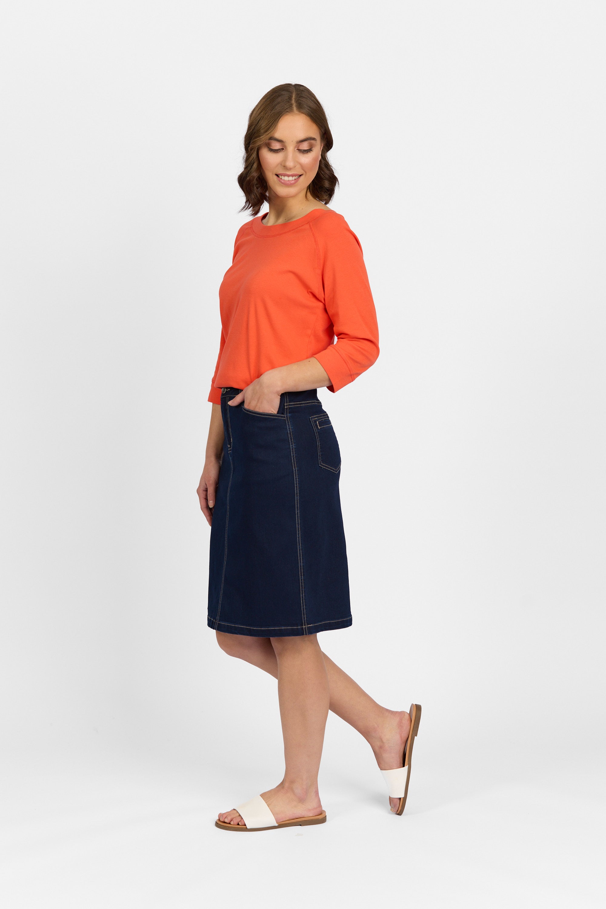 Georgia Skirt - Indigo Denim | Macjays