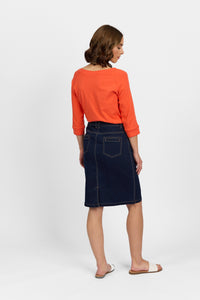 Georgia Skirt - Indigo Denim | Macjays